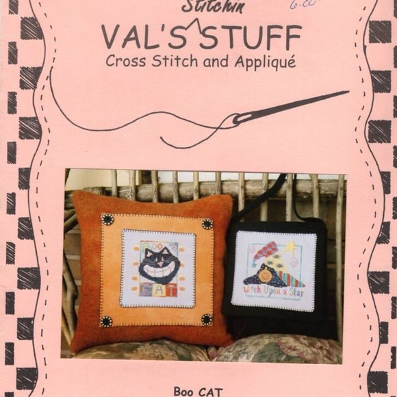 Val's Stuff Counted Cross Stitch Pattern Books Set Of 6 Crafts Decor Seasons - Picture 2 of 5